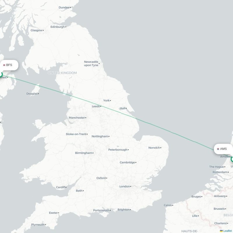 BFS - AMS route map