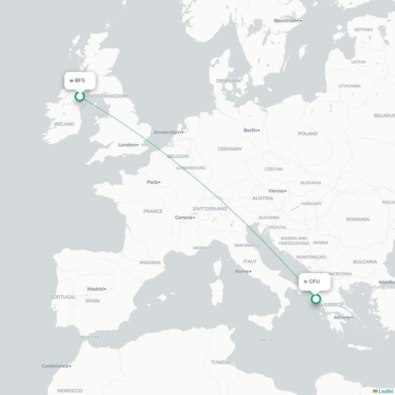 BFS - CFU route map