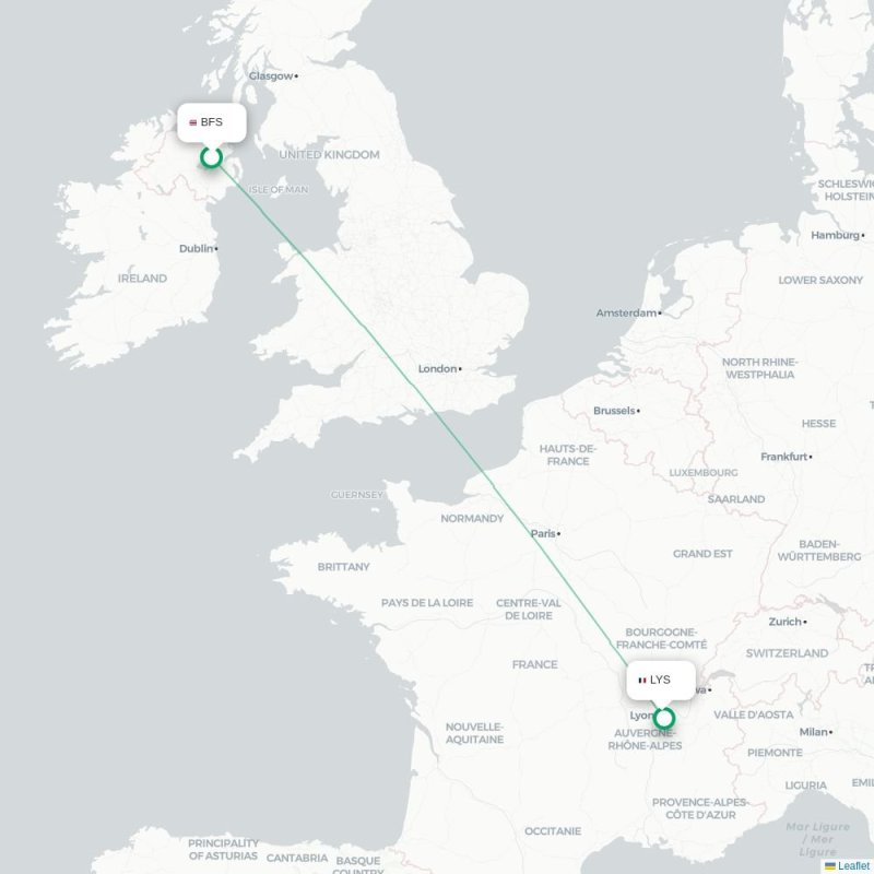 BFS - LYS route map