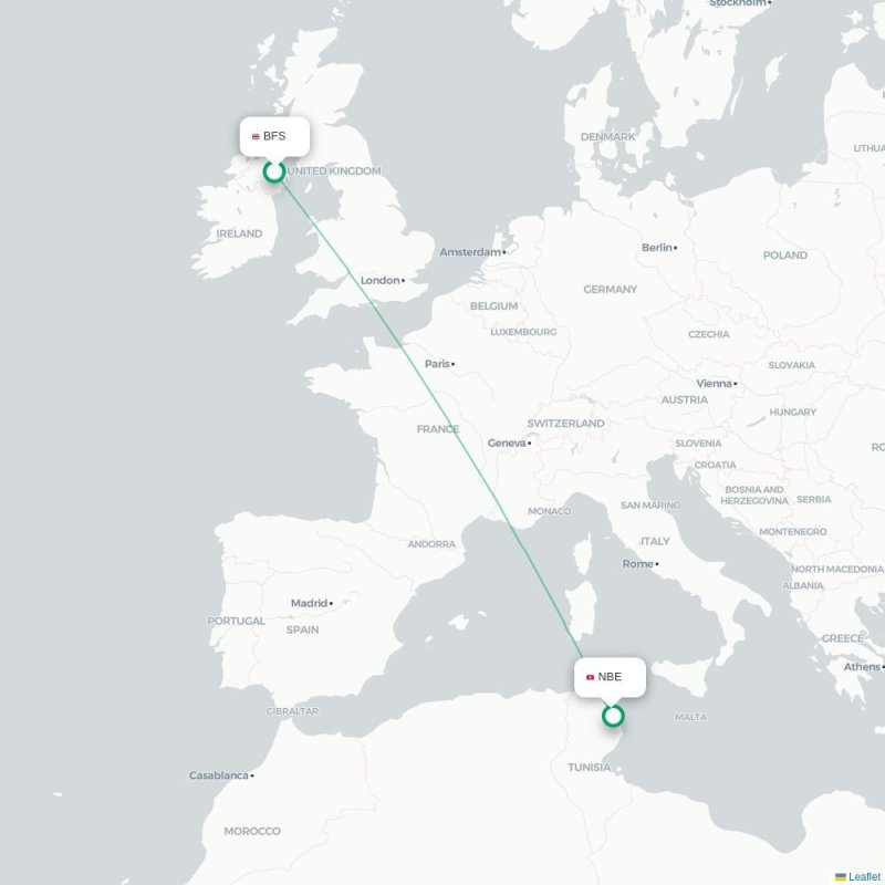 BFS - NBE route map