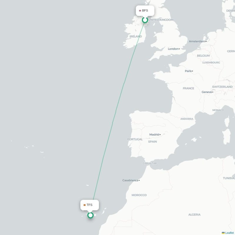 BFS - TFS route map