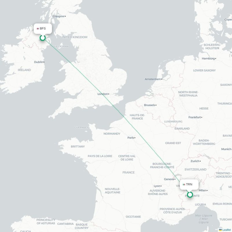 BFS - TRN route map