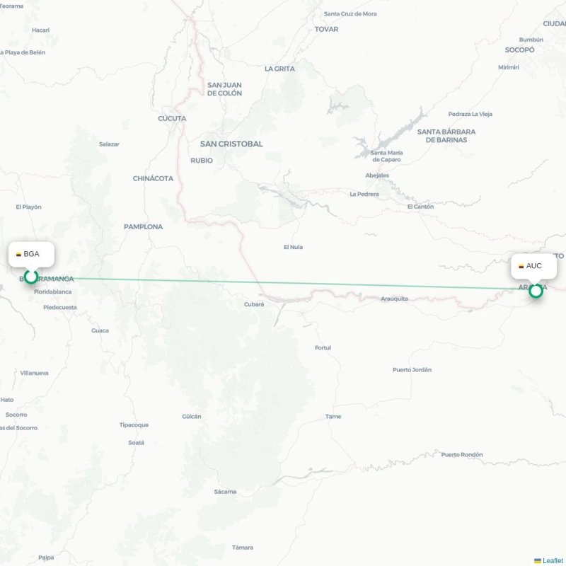 BGA - AUC route map