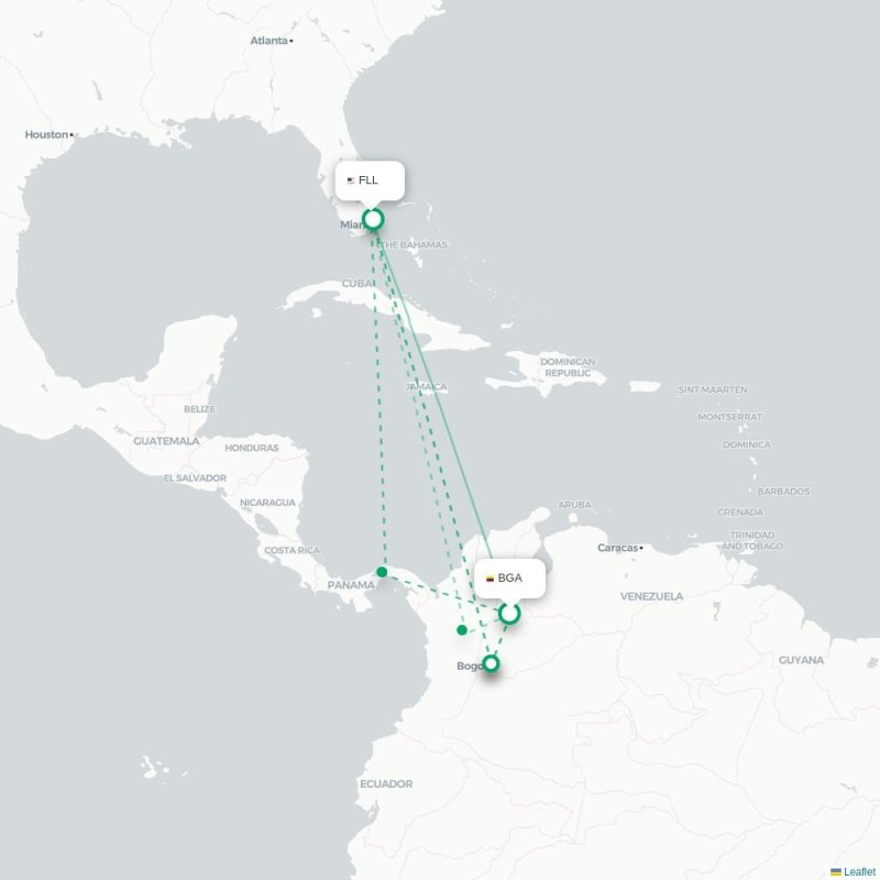 BGA - FLL route map