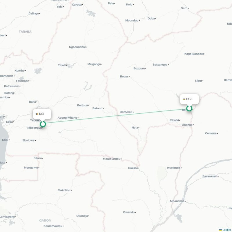 BGF - NSI route map