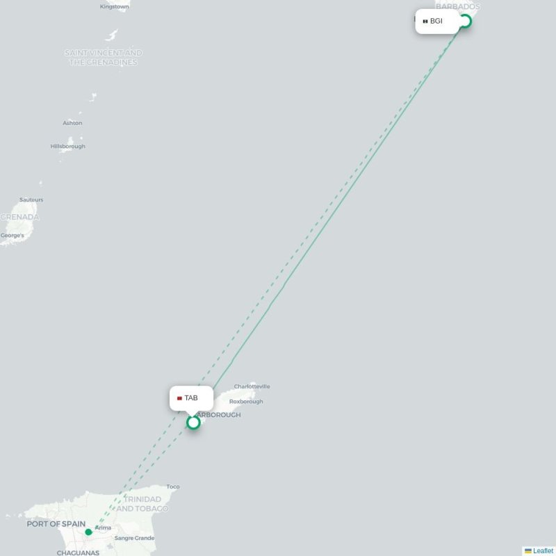 BGI - TAB route map