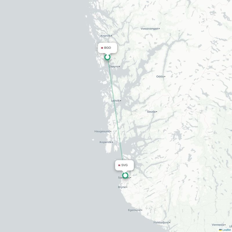 BGO - SVG route map