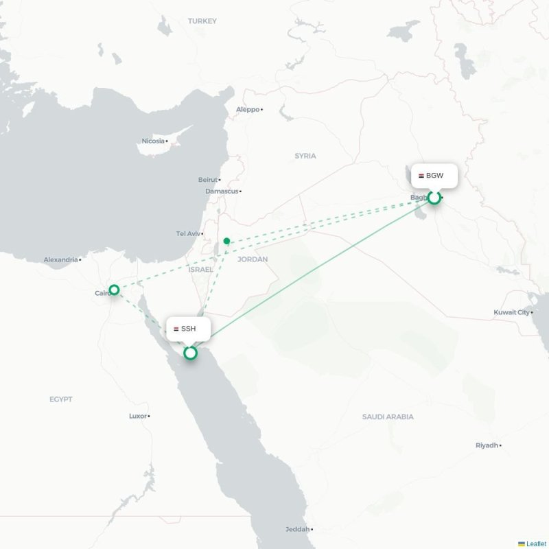 BGW - SSH route map