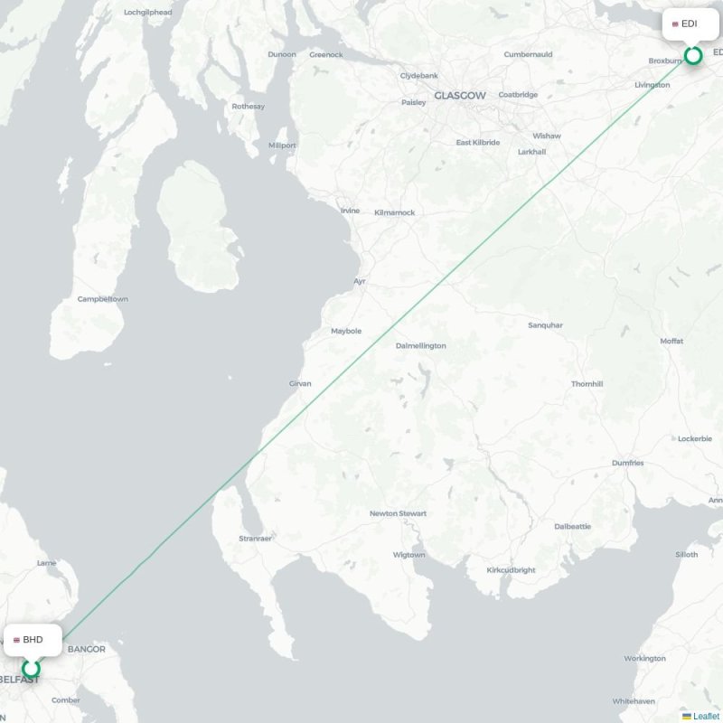 BHD - EDI route map
