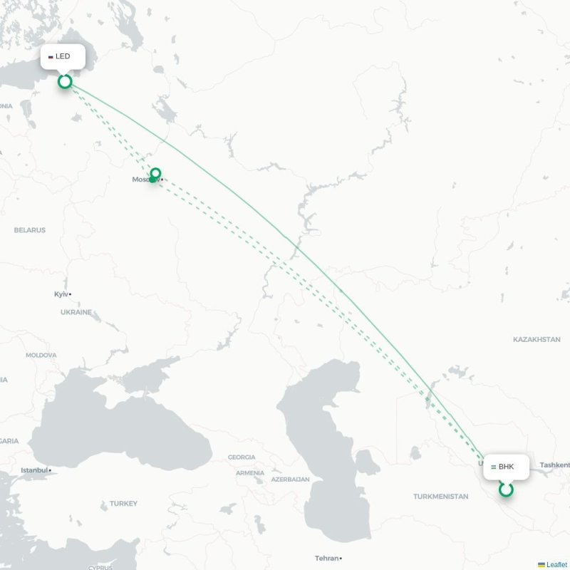 BHK - LED route map