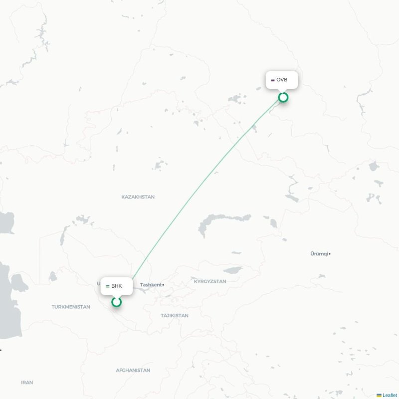 BHK - OVB route map