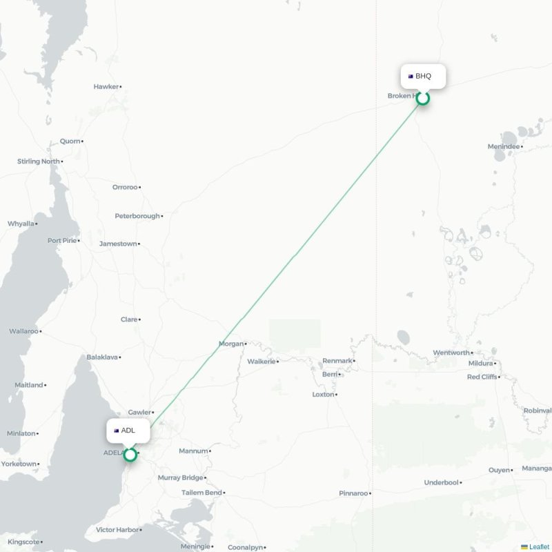 BHQ - ADL route map