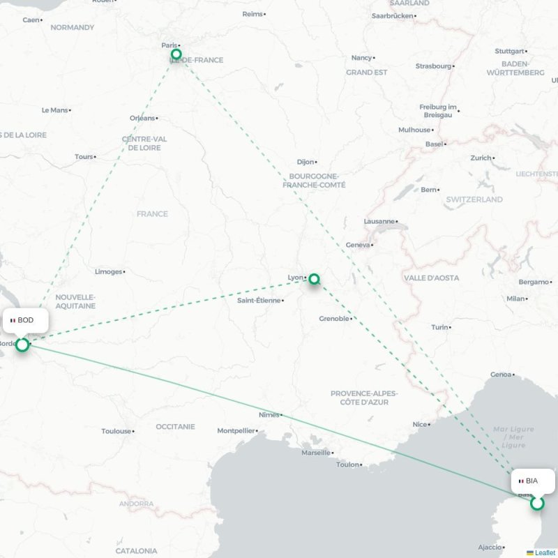 BIA - BOD route map