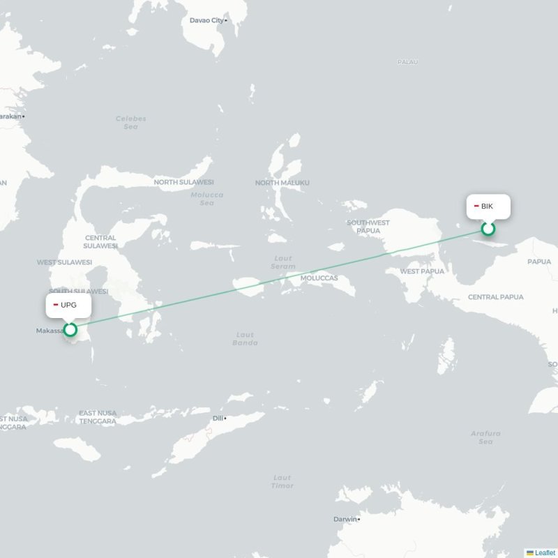 BIK - UPG route map