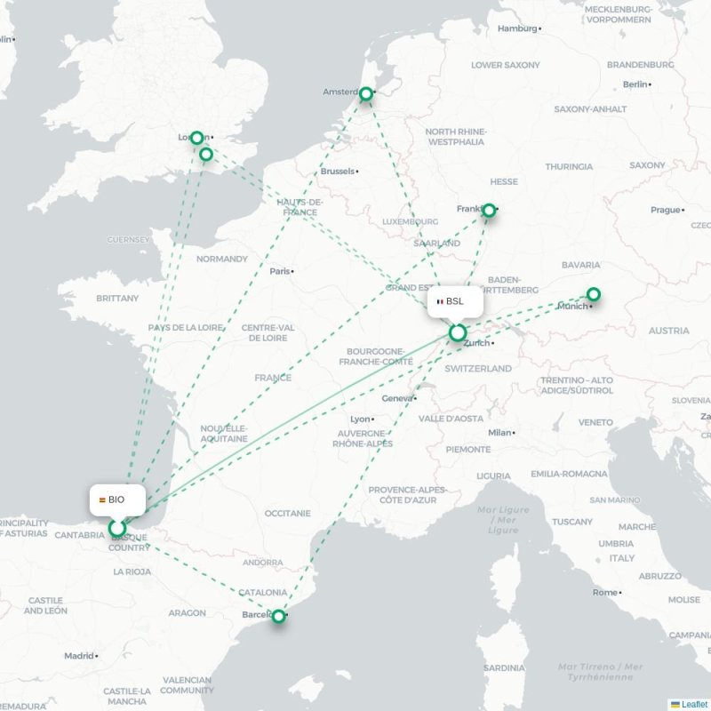 BIO - BSL route map
