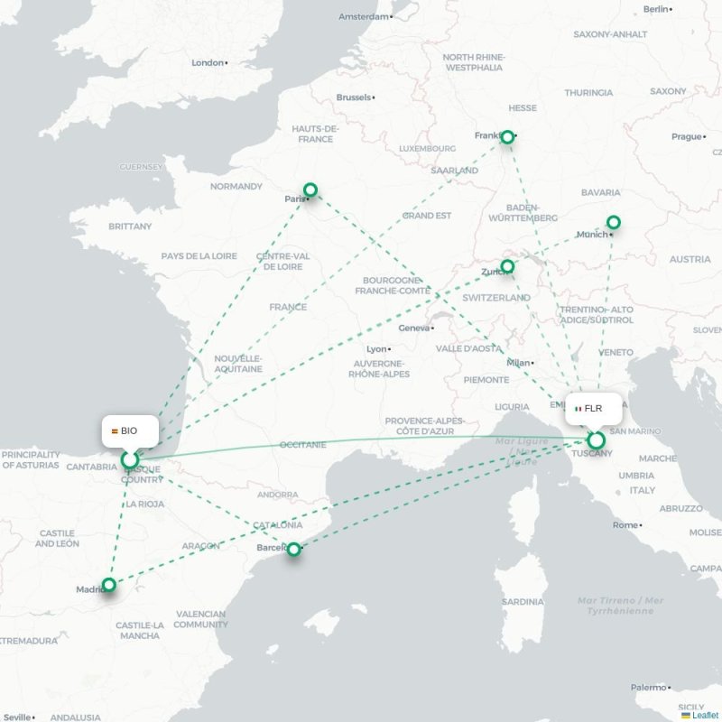 BIO - FLR route map