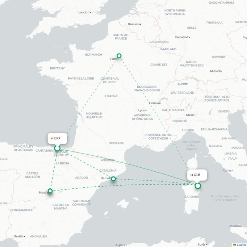BIO - OLB route map