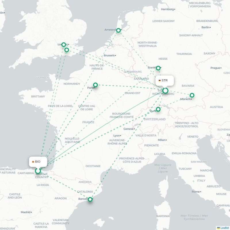 BIO - STR route map