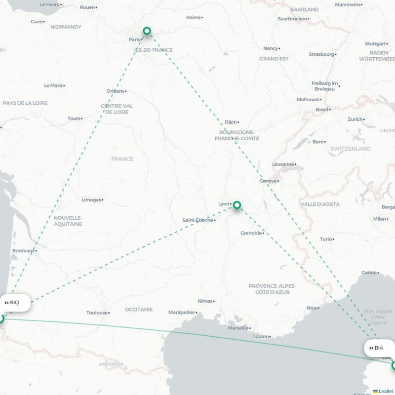 BIQ - BIA route map