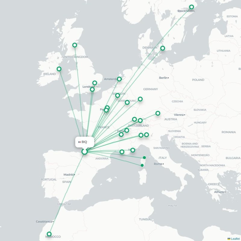 BIQ - RAK route map