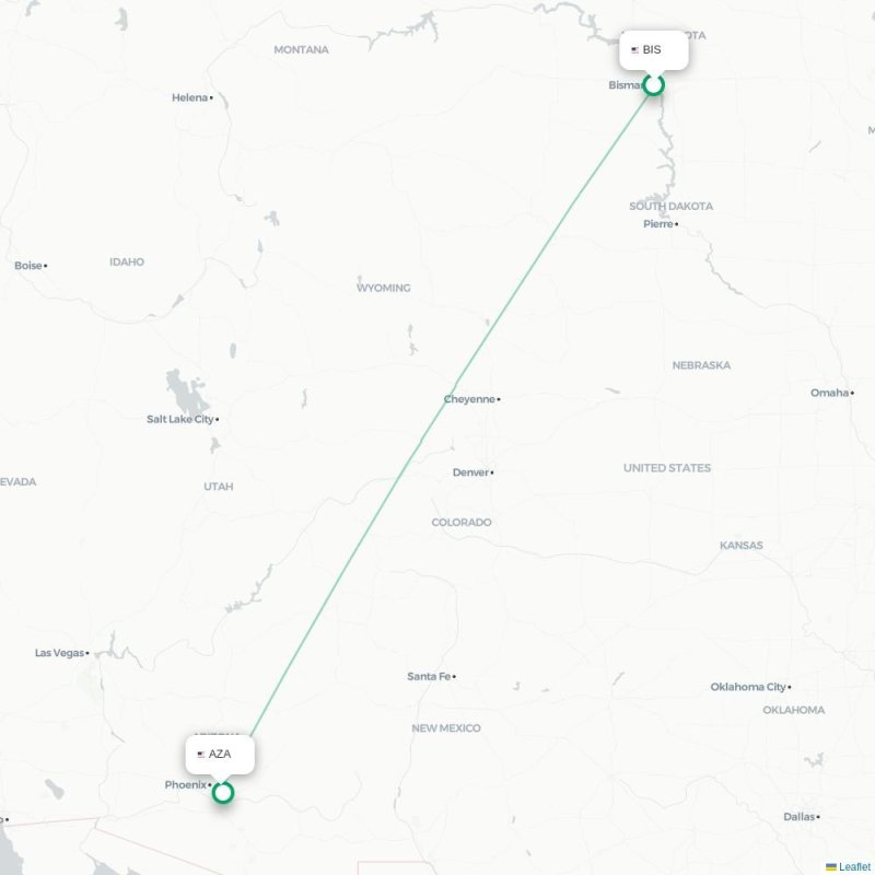BIS - AZA route map