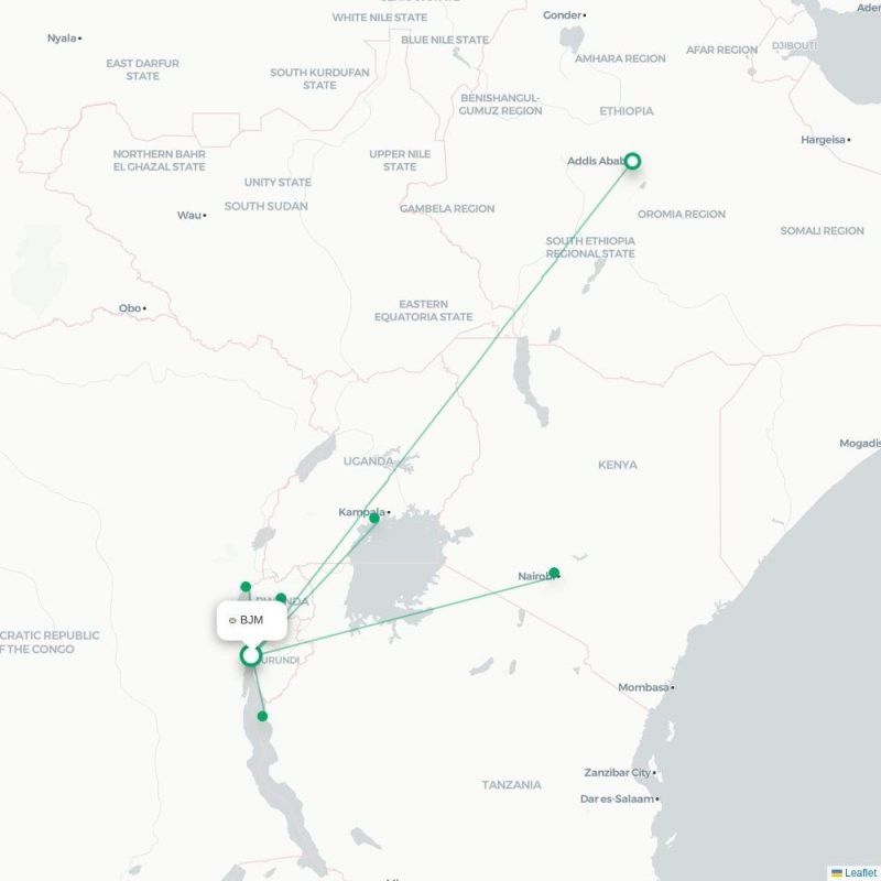 BJM - KGL route map