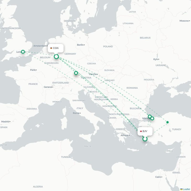 BJV - CGN route map