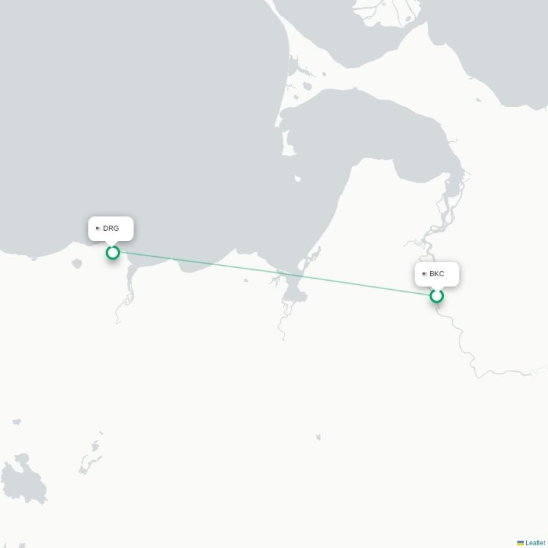BKC - DRG route map