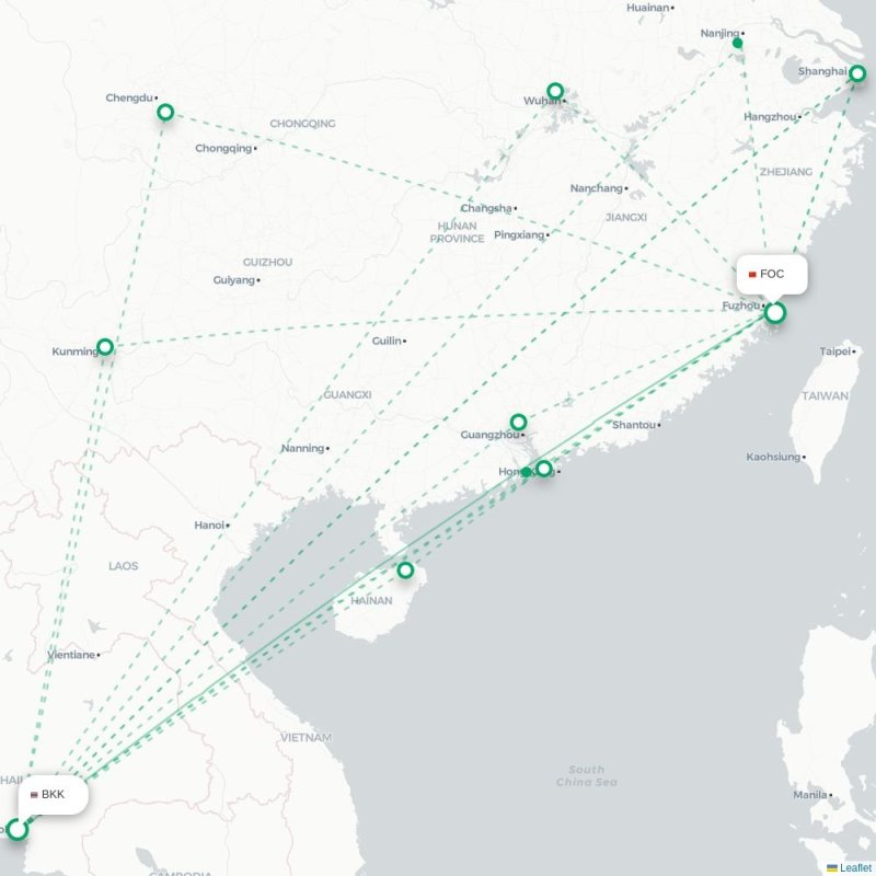 BKK - FOC route map