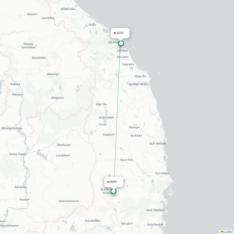BMV - DAD route map