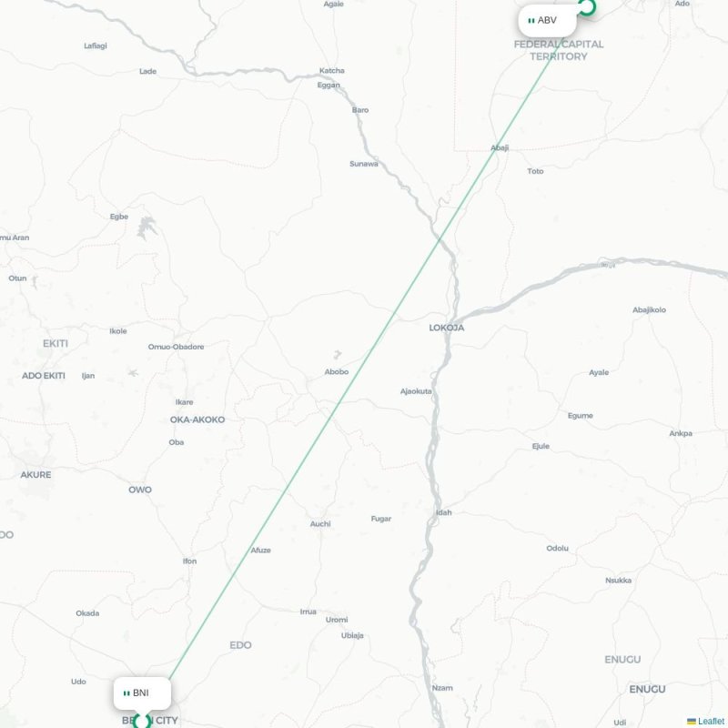 BNI - ABV route map