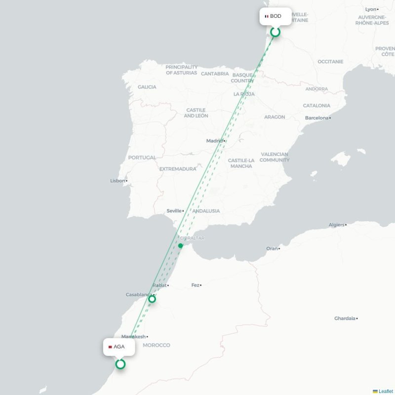 BOD - AGA route map