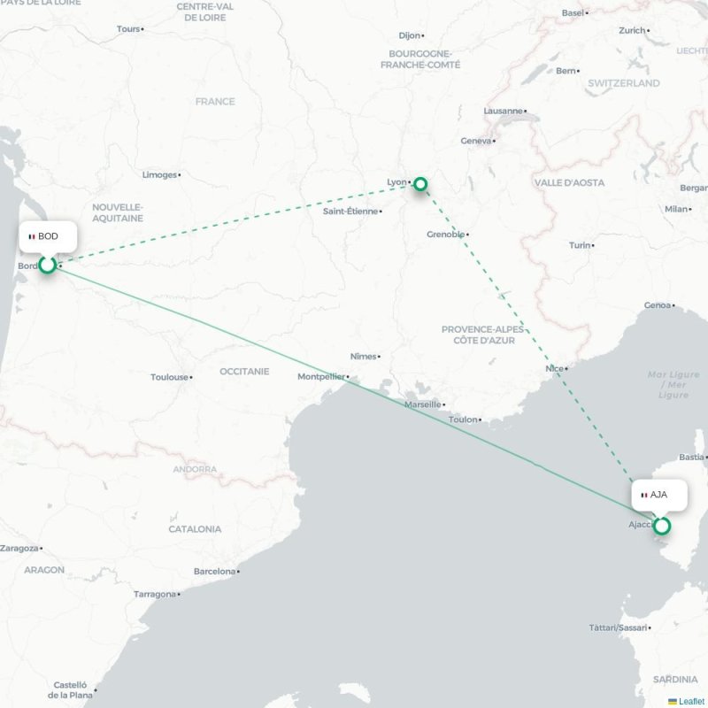 BOD - AJA route map