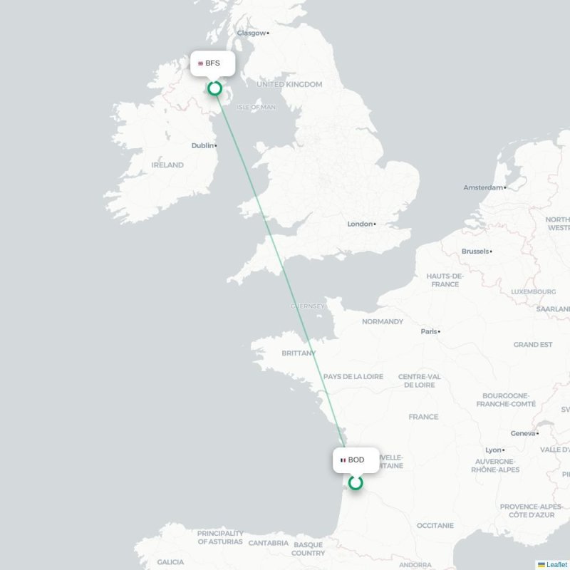 BOD - BFS route map