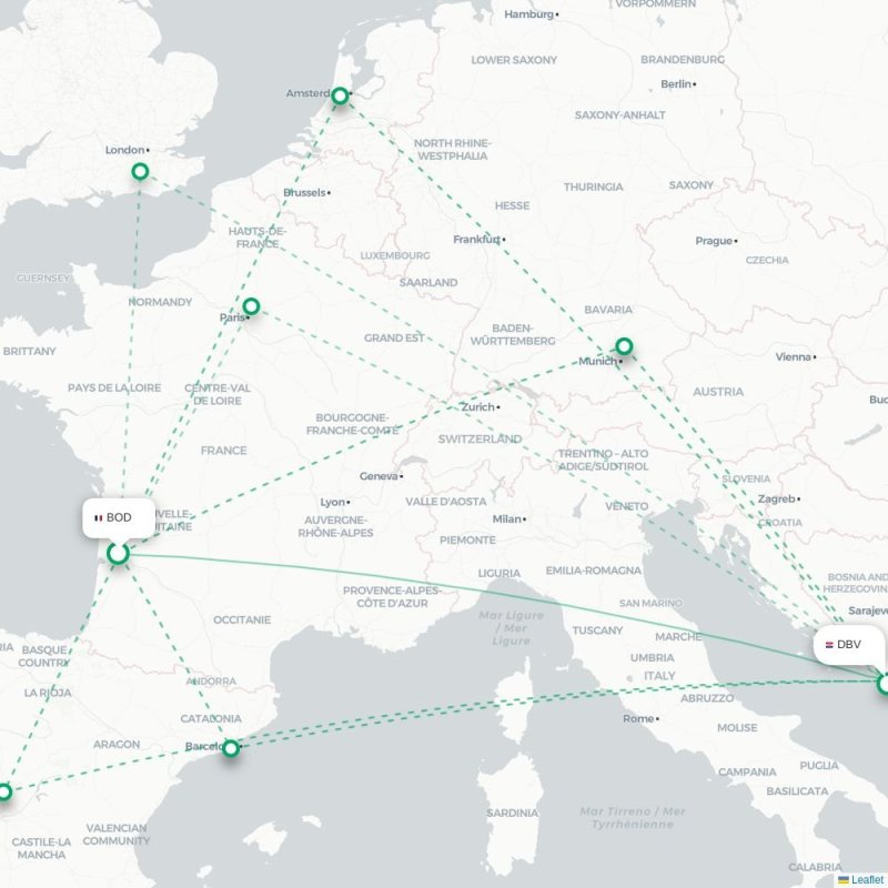 BOD - DBV route map