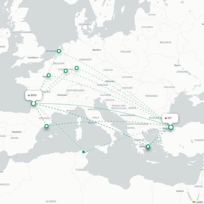 BOD - IST route map