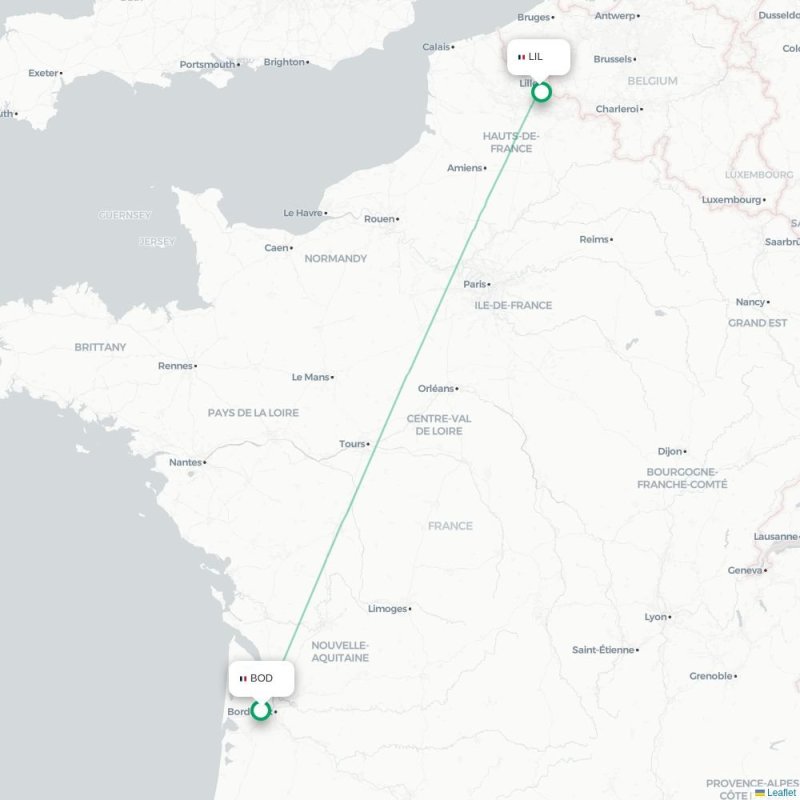 BOD - LIL route map