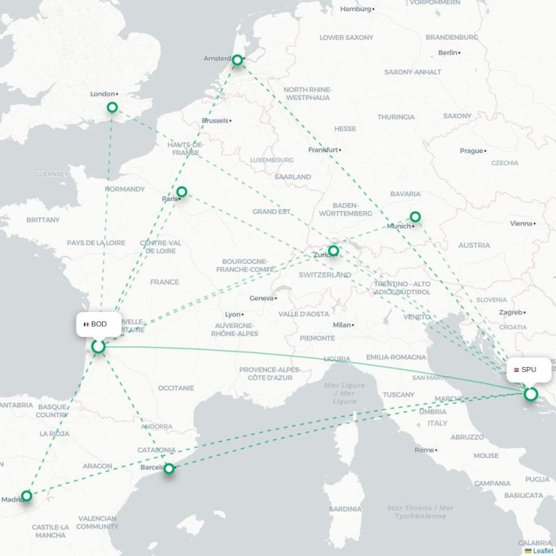 BOD - SPU route map