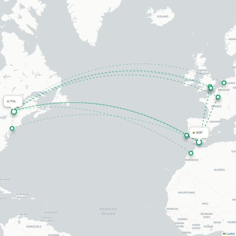 BOD - YUL route map