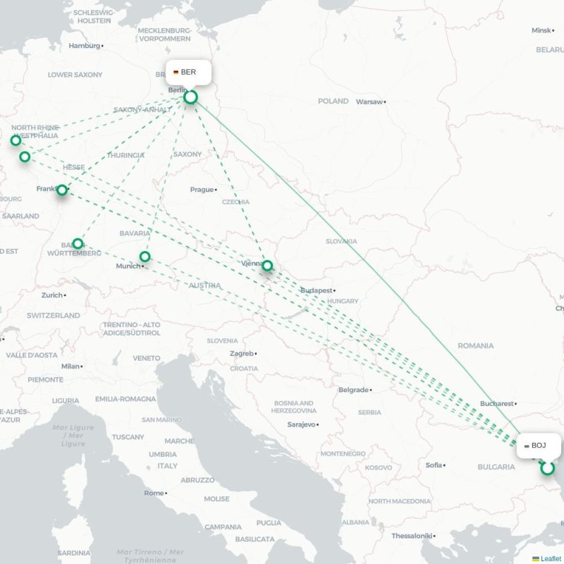 BOJ - BER route map