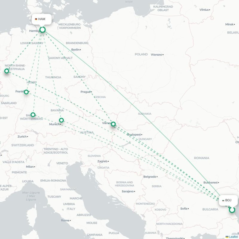 BOJ - HAM route map