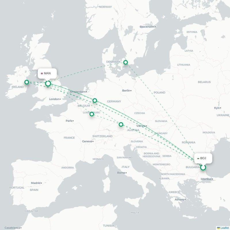 BOJ - MAN route map