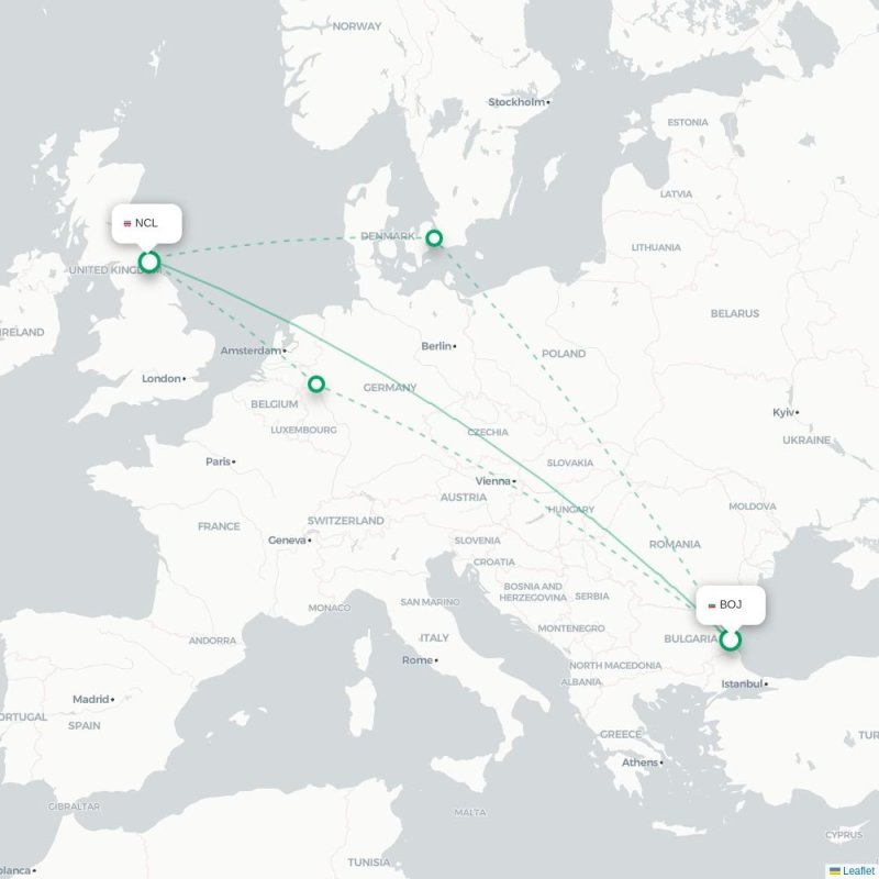 BOJ - NCL route map