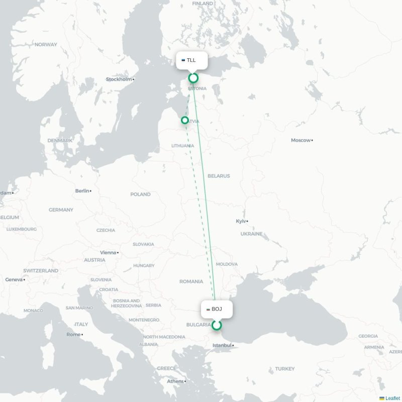 BOJ - TLL route map
