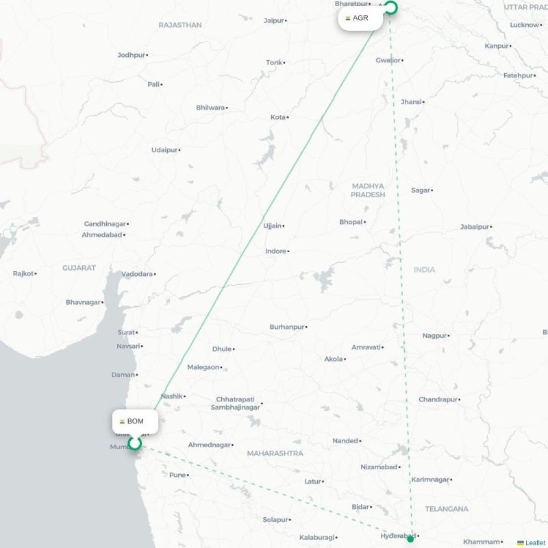 BOM - AGR route map