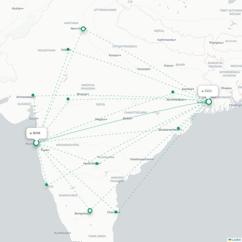 BOM - CCU route map