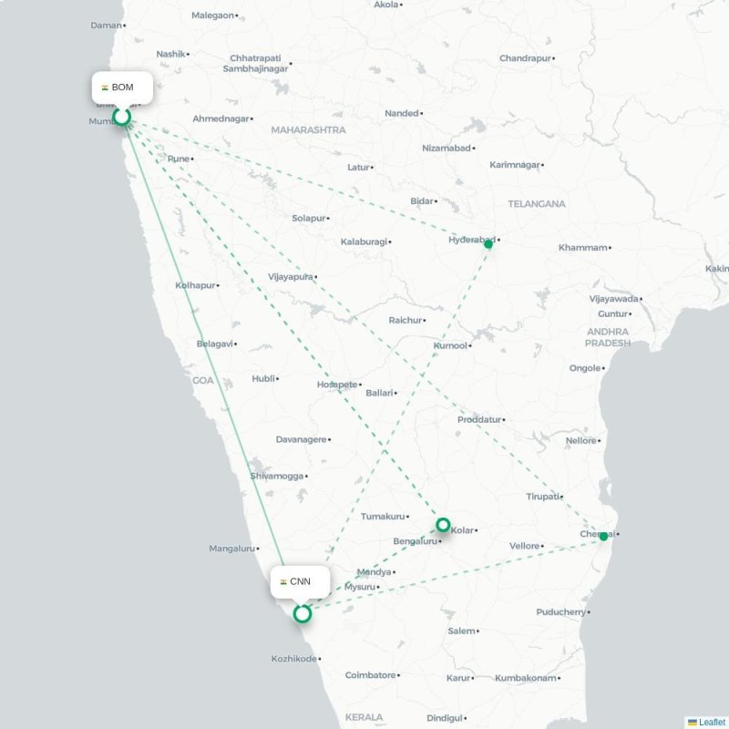 BOM - CNN route map