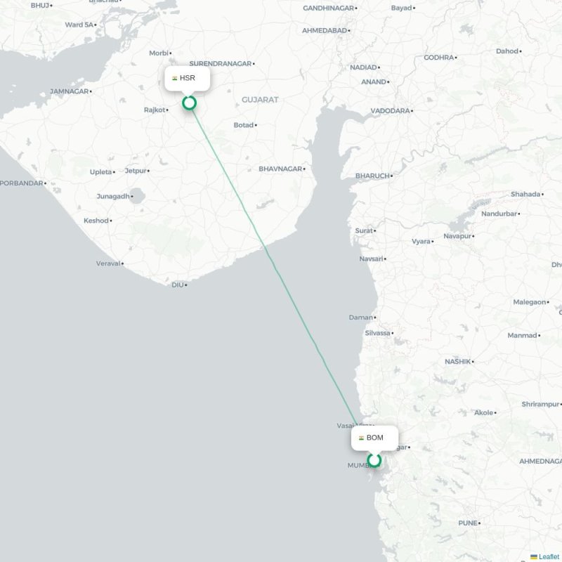 BOM - HSR route map