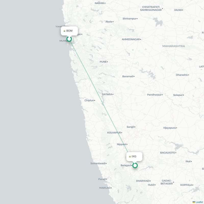 BOM - IXG route map