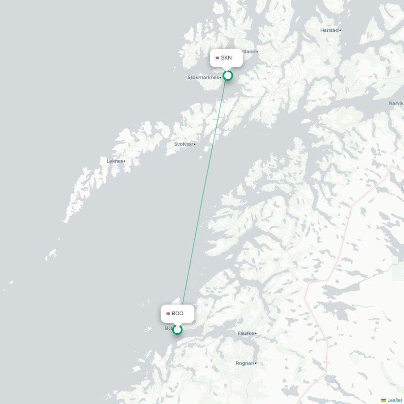 BOO - SKN route map